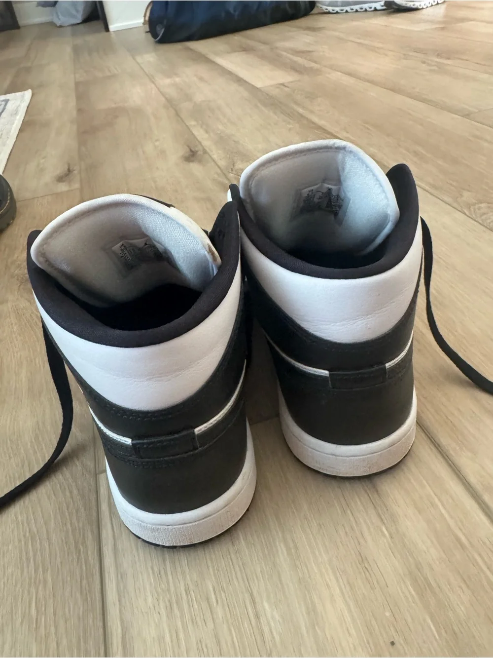 Nike Kids' High-Top Sneakers — Black and White